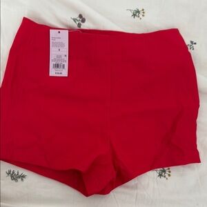 Wild Fable High Waist Red Shorts